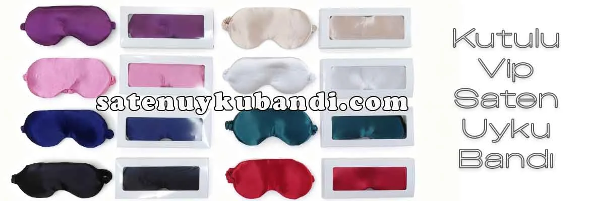 Kutulu Vip Saten Göz Bandı