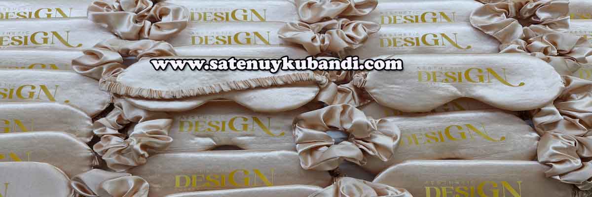 gold saten uyku göz bandı ve toka